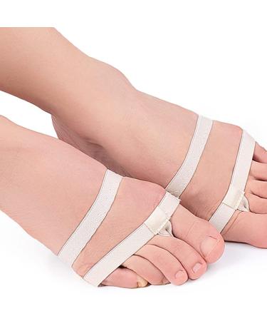 Buy 1 Pair Practice Sole Cover Socks - Five Finger Boat Socks & Metatarsal Pads for Dance | Optimal Comfort & Performance - Buy Online on GoSupps.com