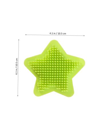 Healvian Hair Scrubber & Body Shower Brush - Silicone Bathing Scrubber for Baby & Adult - Soft Massage Comb - Green (1PCS) - Buy Online on GoSupps.com