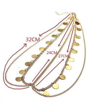 Wekicici Boho Gold Disc Tassel Hair Band for Women and Girls - Coin Headpiece for Parties and Costumes - Buy Online on GoSupps.com