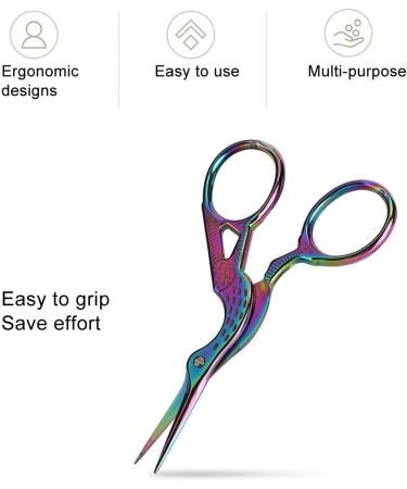 Professional Stainless Steel Nail Art Scissors Durable Trimming Shears for Manicure Optional Peacock Shaped Scissors with Two Kinds of Silver Curved Tip Scissors (Peacock Peacock Scissors - Buy Online on GoSupps.com