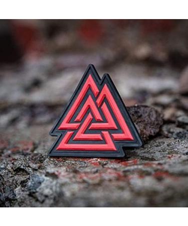 M-Tac Valknut Viking Norse Rune Morale Patch - Red PVC Military Tactical Army - Buy Online on GoSupps.com