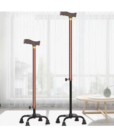 Crutches for The Elderly Quadrangular Cane Stainless Steel Thickened Crutches for The Elderly Adjustable Lightweight Non-Slip Walking Stick (Color : A) Smooth Sailing - Buy Online on GoSupps.com