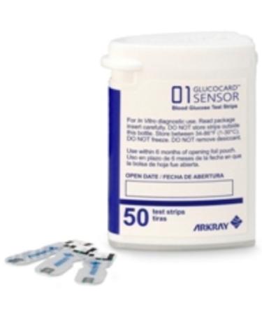 Arkray 740050 Blood Glucose Test Strips Glucocard 01 (Pack of 50)