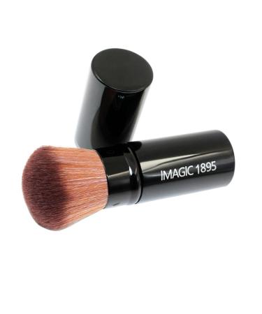FOMIYES 1pc Makeup Brush Powder Brush Retractable Brush Face Brush Foundation Flat Top Foundation Brush Cosmetics Brush Telescopic Cosmetic Brush Miss M Black