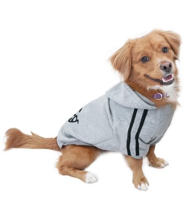 Eastlion Dog Sweater Puppy T-Shirt Warm Pullover Coat Pet Clothes Apparel Grey Size LL Grey