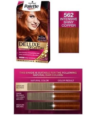 Palette Deluxe 562 Intensive Shiny Copper Permanent Hair Colour - Buy Online on GoSupps.com