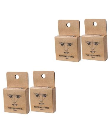 DOITOOL 4 pcs Mapping Symmetrical Pre- Supplies Locating Measuring Makeup Manual Pattern Ink Beauty 7.5x4.5cmx2pcs Brownx2pcs