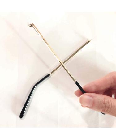 OQCEHA Vintage Metal Glasses Replacement Arms | Gold Glasses Frame Accessories | 1 Pair of Brilliant Glass Arm Replacements for International Shipping - Buy Online on GoSupps.com