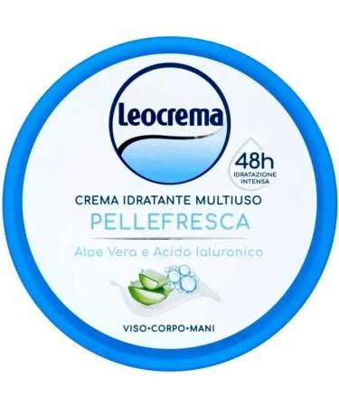 Leocrema Moisturizing Cream Set of 6 - Ideal Care Cream for Face Body and Hands - 6 x 150 ml + Italian Gourmet Polpa 400 g - Buy Online on GoSupps.com
