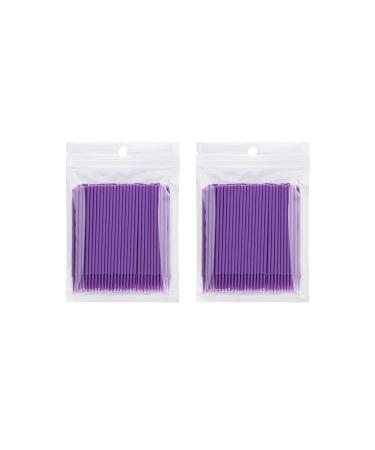 Takuza 200 Pcs Disposable Eyelash Brush - Perfect for Eyelash Extensions Lifting & Makeup Applicator (Purple) - Essential Beauty Accessory - Buy Online on GoSupps.com