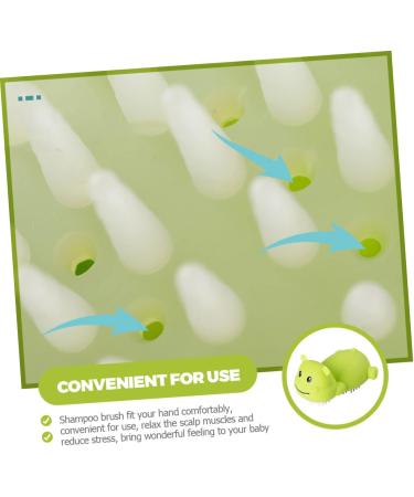 Tovinanna 5-in-1 Silicone Shampoo Brush for Kids | Scalp Massager & Shower Sponge | Gentle Children's Wash Brush - Buy Online on GoSupps.com