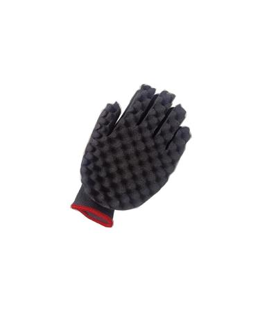 dijiusidy Curly Hair Barber Gloves Sponge Waves Twists Dreads Portable Home Dorm Hairdressing Twisting for Artists Beginner