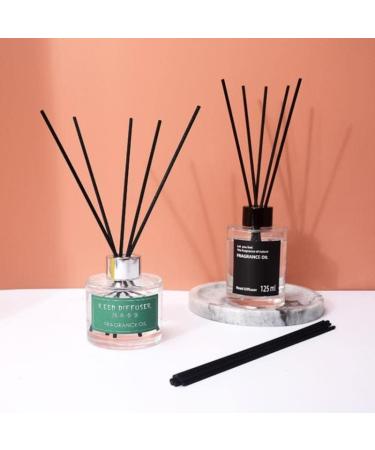 60 Natural Rattan Diffuser Sticks | Aromatherapy Room Fragrance | Eco-Friendly Replacement for Aroma Diffusers - Black - Buy Online on GoSupps.com