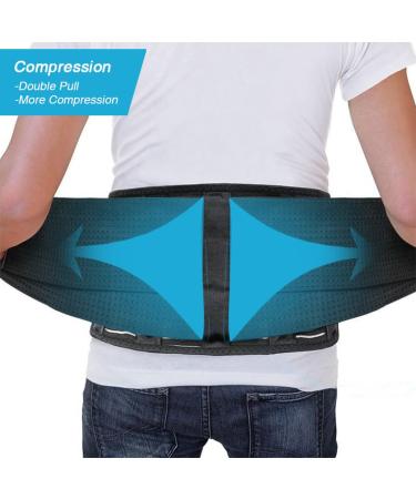 Breathable Mesh Back Support Brace for Men & Women | Magnetic Therapy Waist Trimmer | Lumbar Support Belt for Back Pain Relief and Injury Recovery (M) - Buy Online on GoSupps.com