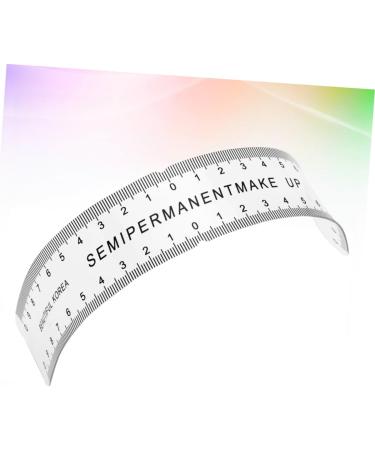 NOLITOY 4 Pcs Flexible Eyebrow Measure Curved Ruler Semi Eyebrow Ruler Tool Eyebrow Trimming - Buy Online on GoSupps.com