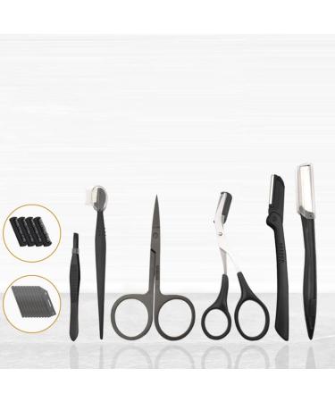 Frcolor Beauty Makeup & Eyebrow Tools Set - Stainless Steel Eyebrow Scissors & Facial Trimmer for Women - 12.6cm Precision Razor - Buy Online on GoSupps.com