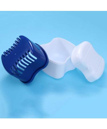 Faruta Prosthesis Suitcase: Dentures Bath Box with Sieve - Travel Storage Container for Artificial Teeth (Blue 2 Pieces) - Buy Online on GoSupps.com
