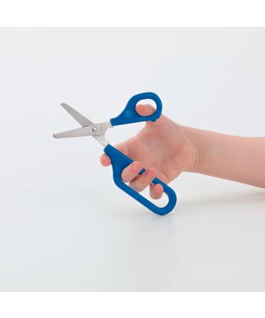 PETA Easi-Grip Children's Long Loop Scissors - Stainless Steel, Self Opening with Ergonomic Grip for Stability - 45mm Rounded Blade - Ideal for Weak Grip and Joint Problems - Buy Online on GoSupps.com