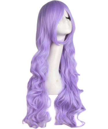 Colorfulpanda 32 Long Wavy Curly Purple Cosplay Wig for Women - Harajuku Anime Style - Buy Online on GoSupps.com