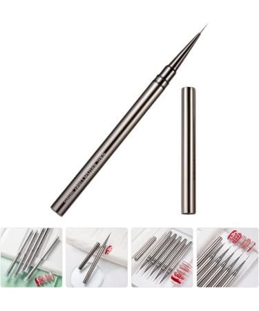 Nail Art Drawing Pen Fine Nail Art Brush Nail Liner Nail Striping Brush Nail Art Design for Nail Art Manicure Liner Painted Metal Diamond Pen - Buy Online on GoSupps.com
