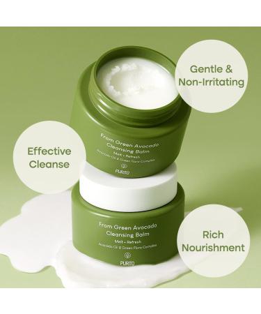 PURITO Green Avocado Cleansing Balm 100ml | Vegan Cruelty-Free Moisture for Dry Skin | Korean Skincare Essential - Buy Online on GoSupps.com