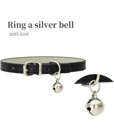 Pack of 2 Leather Cat Collars with Elastic Safety Belt - Ideal for Cats & Kittens | International Shipping Available - Buy Online on GoSupps.com