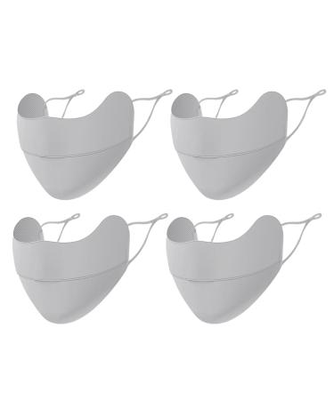CCAIPU 2Pcs Face Mask for Sun Protection Reusable Washable Breathable Face Mask UV Protection Face Cover Motorcycle Cycling Sport Mask for Outdoor B-Grey-4Pcs