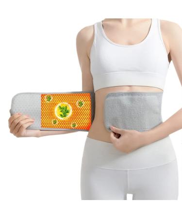 Adjustable lumbar vertebrae decorative belt Moxa fever waist protection cold and warm waist physiotherapy moxibusion knitting point matrix lumbar pegs (color: gray size: m) gray m