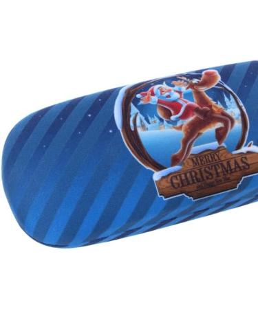 Paule & Knopf Dark Blue Christmas Motif Hard Case with Microfibre Cloth - Perfect International Gift - Buy Online on GoSupps.com