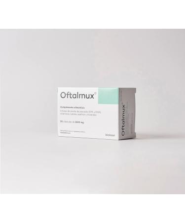  Bioksan Oftalmux Dietary Supplement Take care of your eye health 100% natural made with fish oil vitamins lutein and minerals - Buy Online on GoSupps.com