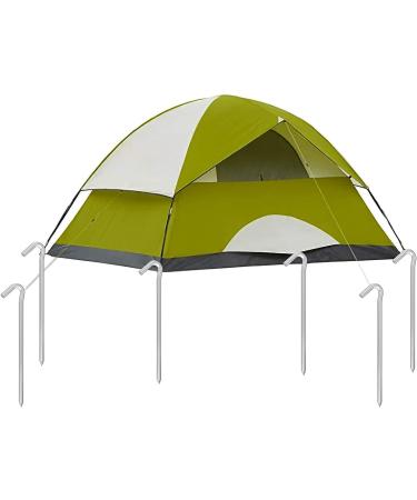 9 Heavy Duty Tent Stakes - 8 Pack Galvanized Steel Pegs for Camping & Garden - Buy Online on GoSupps.com