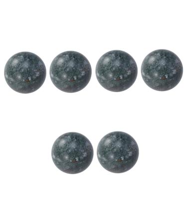 JECOMPRIS Massage tools 6 Stk Daily Exercise Handball Balls for Health Exercises Stress Ball Massageball Jadeball for Health Exercises Jadeball Massage Sport Massage device MediumX3PCS Schwarzx3st
