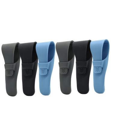 Minkissy 6 STK Manual shaver set Razor protection cover A blade per case for electric shavering protection Razor Accessories Razor cover travel pebbles component portable color -sortedx2st 25.6x5.5cmx2PCs