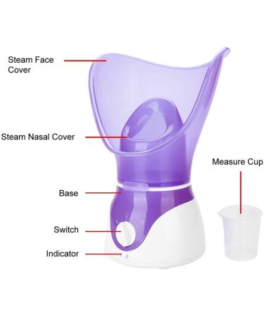 Face Steamer Face Mist Sprayer Skin SPa Steamer Kit Face Steamer Humidifier for Women Men Facial Sauna Skincare SPa Beauty Salo Purple 110-240V(US Plug) - Buy Online on GoSupps.com