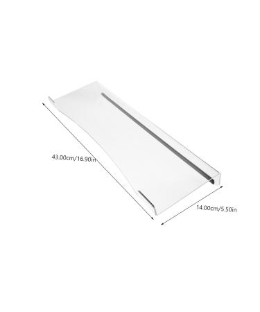 Buy Hemoblo 2-Piece Acrylic Keyboard Rest - Aesthetic Desk & Gaming Accessories | Slipproof Transparent Presentation Stand - 43x14cm - Buy Online on GoSupps.com