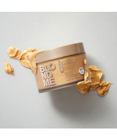 BlondMe Blonde Wonders Golden Mask - Luminous Shine & Bond-Building Treatment - 450ml - Buy Online on GoSupps.com