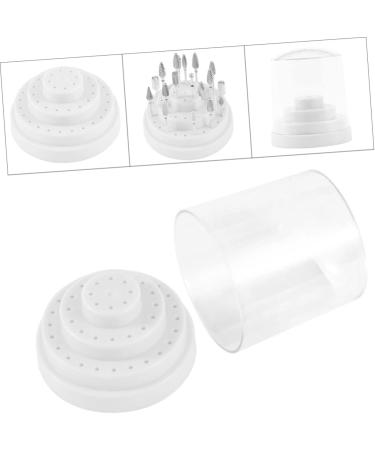 IWOWHERO 1pc 48 Nail Drill Bits Holder Nail Bit Nail Drill Bit Holder Nail Drill Bits Stand Display Nail Grinding Head Nails Drill Bits Nail Drill Bit Organizer Container Multicolor White Size 1 White - Buy Online on GoSupps.com
