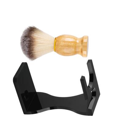 Minkissy 1 set of razor set hairdressing brush shaving stand and brush soft hairstyle dust brush for the face salon salon shaving brush suits for men beard brush acrylic brush holder man razor