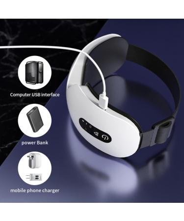 Buy Lanlousy Eye Massager: Vibration Hot Compress & Bluetooth Music for Fatigue Relief - LED Display - Buy Online on GoSupps.com