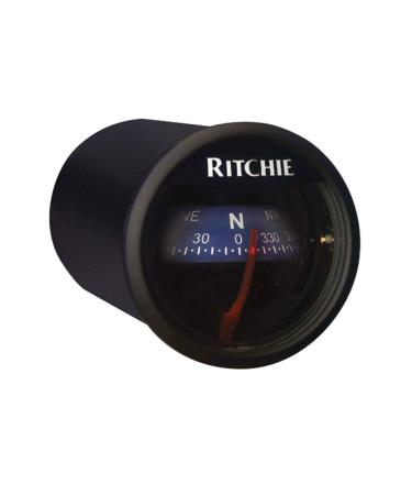 Ritchie Navigation RitchieSport X-21BU - Black Housing with Blue 2-inch Direct Reading Dial Dash Mount Compass