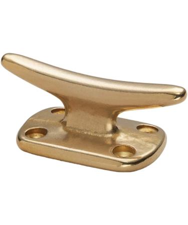 Whitecap Polished Brass Fender Cleat - 2 Pack - Buy Online on GoSupps.com