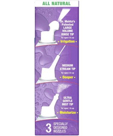 NeilMed NasaMist Multi-Purpose Saline Spray - 6.3 Fl Oz | Nasal Relief & Hydration - Buy Online on GoSupps.com