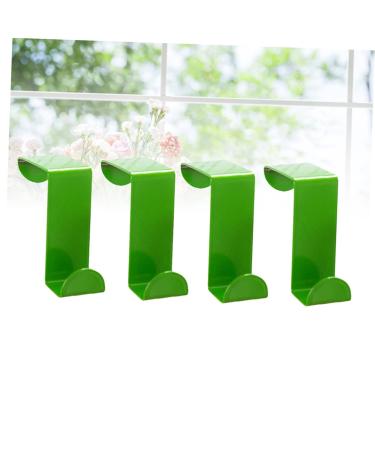 Alipis 4 Pcs Towel Hook Keychain Hook Over The Door Wreath Hanger Storage Hook Hat Hook Stainless Steel Green 4pcs - Buy Online on GoSupps.com