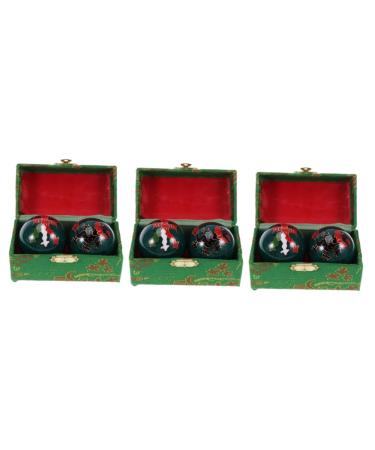 Beaupretty 3st health balls chatting gymnastics ball massage ball tools handballs for stress relief fitness handballs cloisonne gymnasium ball china massage bum handball