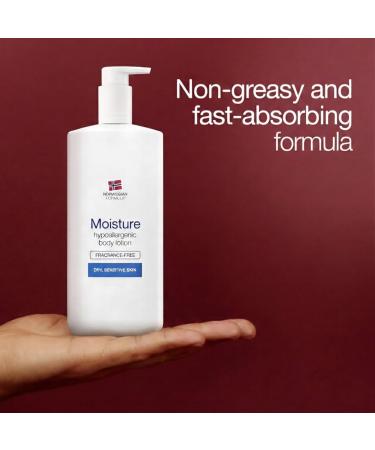 N UT.R0G N Norwegian Deep Moisture Body Lotion | Hypoallergenic Fragrance-Free Formula | 48hr Hydration for Dry & Sensitive Skin | Instantly Soothes Protects & Restores Skin Comfort | 13.52 Floz - Buy Online on GoSupps.com