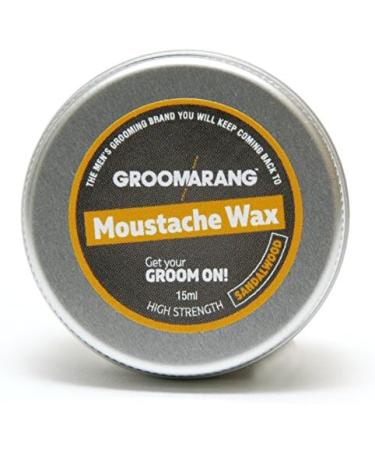 Groomarang Extra Strong Sandalwood Beard Wax 15ml - 100% Natural & Organic Hair Care - Buy Online on GoSupps.com