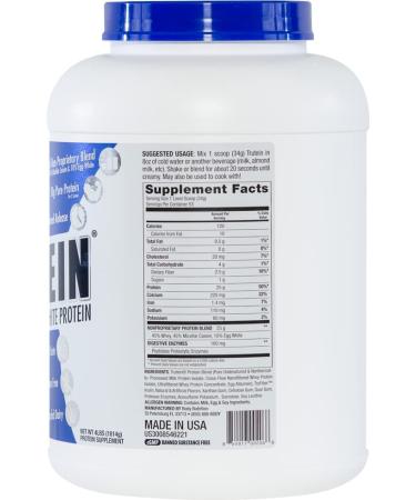 Body Nutrition Trutein Protein Powder 4lb Vanilla: Breakfast Shake, Meal Replacement & Recovery Drink | 25g Protein | Pre & Post Workout Mix - Buy Online on GoSupps.com