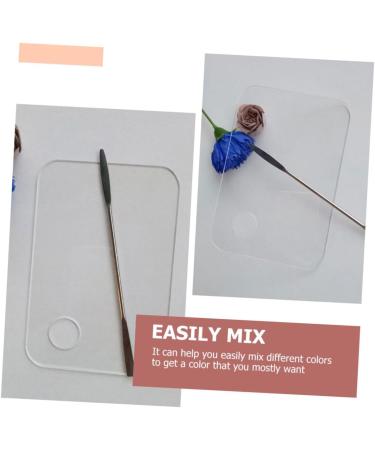 3 Sets Nail Art Palette - Transparent Makeup Mixing Plates & Spatulas for Cosmetics | 15x10cm Manicure Tools | International Shipping - Buy Online on GoSupps.com