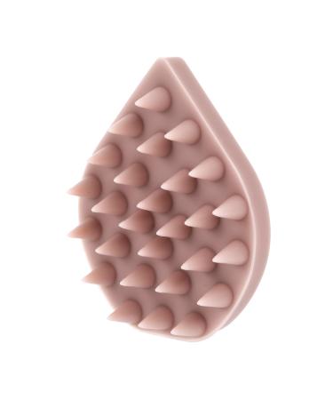 Healeved 1pc bath brush laundry collector take a bath shampoo brush dog brush scrubber massage comb silica gel pink 8.5x7cm pink