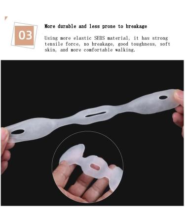 DEAVER Toe Straightener and Bunion Corrector - 2 Pairs of Gel Separators for Overlapping Toes and Big Foot Bone Alignment - Buy Online on GoSupps.com